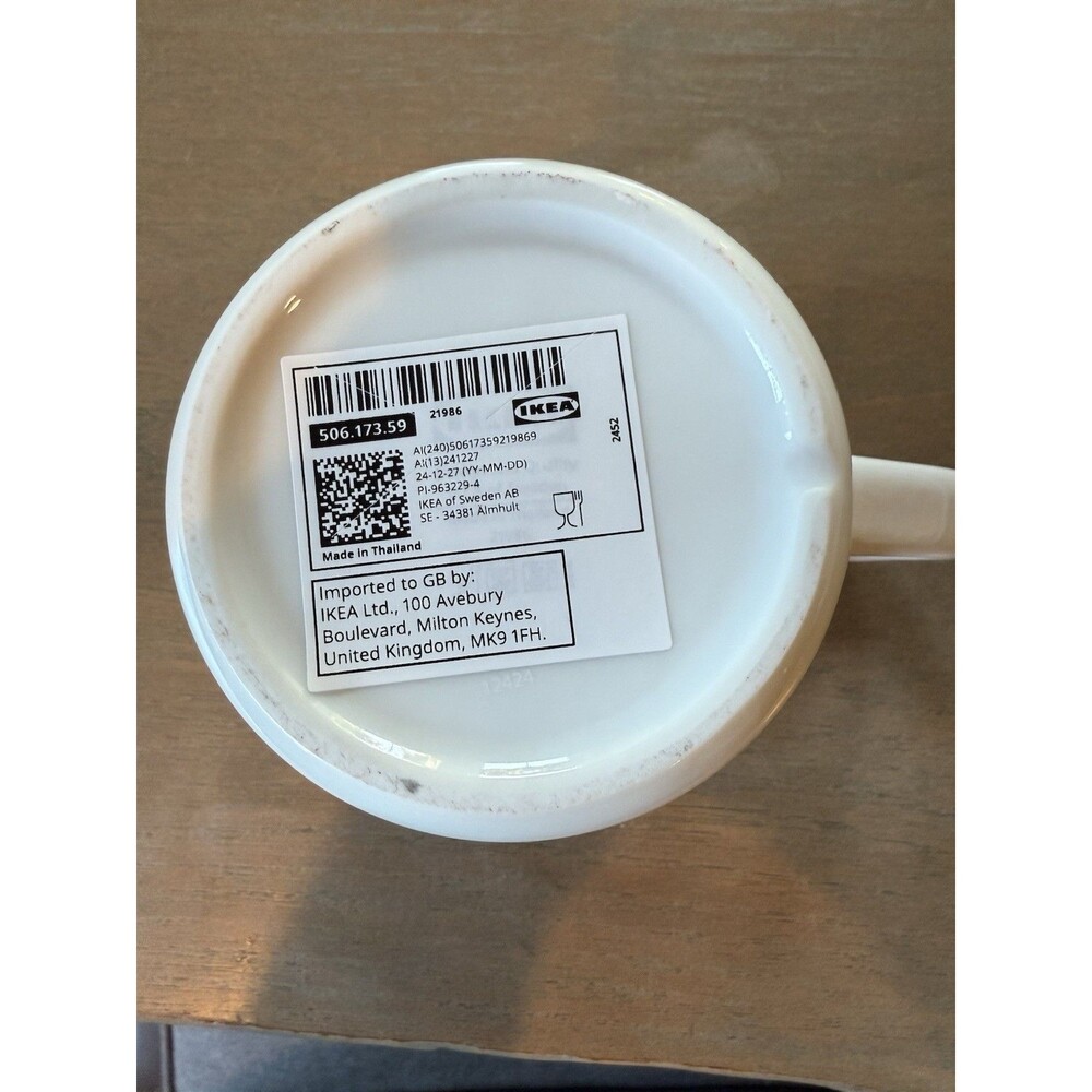 IKEA Mug Spiders Kustfyr NEW 2025 White Black Halloween 506.173.59 Spider 12 oz - Picture 7 of 8